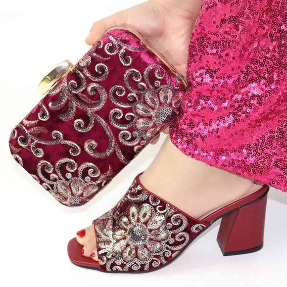 2pc SaHara Unlimited Sassy&Classy Shoe&Clutch Sets